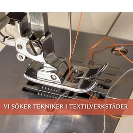 Stiftelsen Stenebyskolan söker Tekniker i textilverkstäder