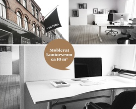 Ljust kontorsrum i trivsam, kreativ miljö på Vallgatan