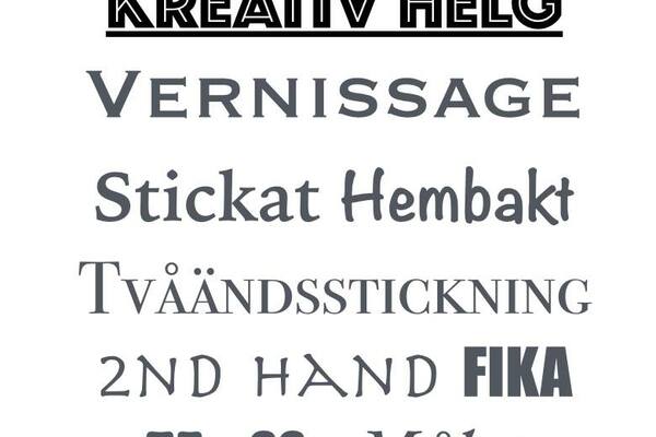 //Sticka // äta  //njuta //  Kanelbullar, konst och tvåändsstickning på Fritidsagenturen.