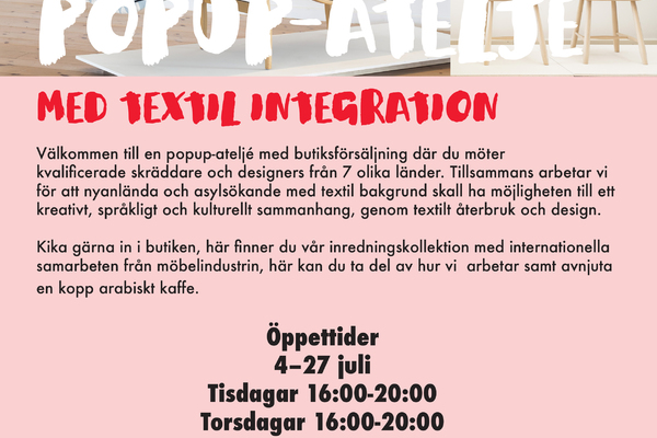 POPUP-ATELJÉ med Textil Integration