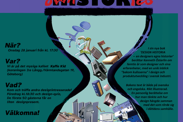Designhistorier - en designers egna historier:  Bokrelease-party och föredrag