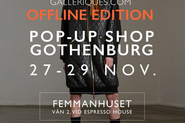 Pop up butik med nya designermärken - Galleriques.com