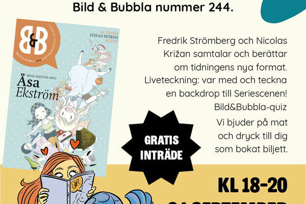 Release av Bild & Bubbla + Bokmässeförfest