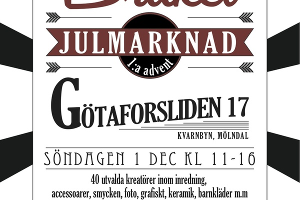 Brukets Designmarknad 1 december