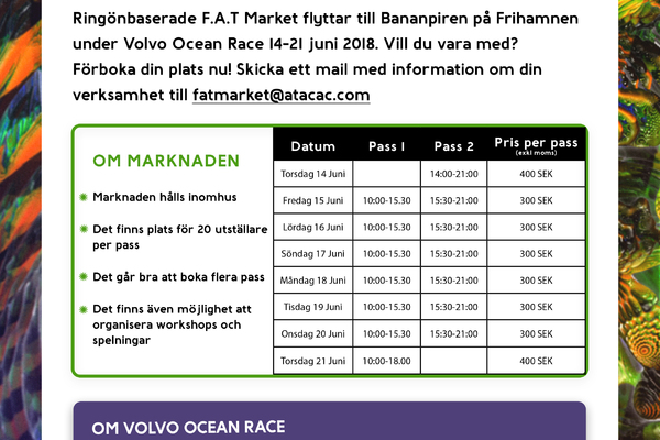 F.A.T Market på Volvo Ocean Race 