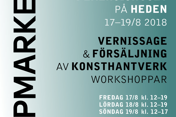 Konsthantverksmarknaden Upmarket 2018