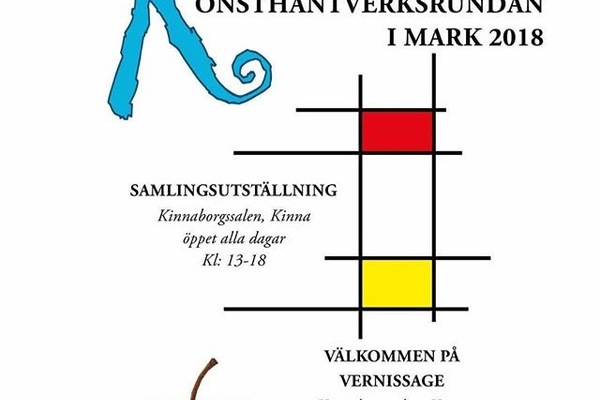 Vernissage samlingsutställning Konsthantverksrundan i Mark