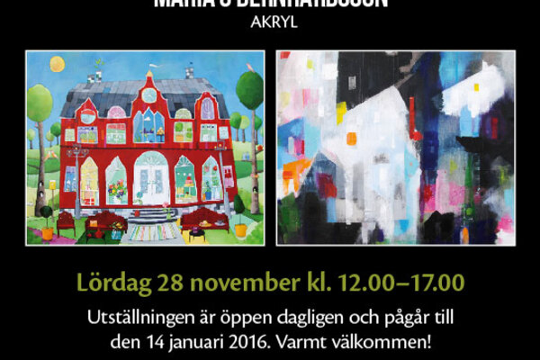 Vernissage Maria C Bernhardsson på Galleri Arken