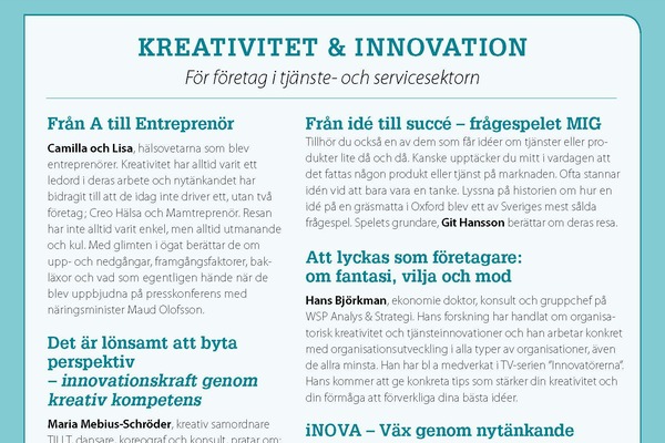 Inspirationsseminarium Kreativitet och innovation