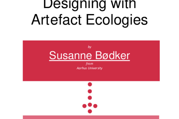 Designing with Artefact Ecologies