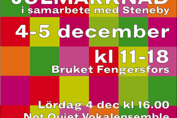 NOT QUITE JULMARKNAD i samarbete med Steneby