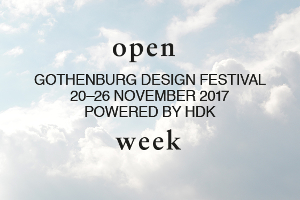 OPEN WEEK - Gothenburg Design Festival