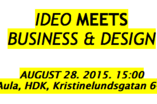 IDEO meets  BUSINESS & DESIGN