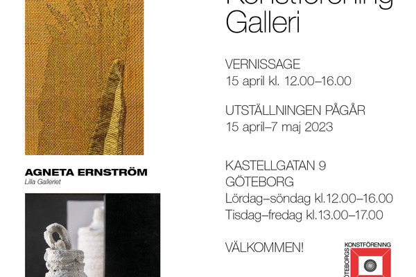 Vernissage Tabea Dürr, Agneta Ernström lördag 15 april