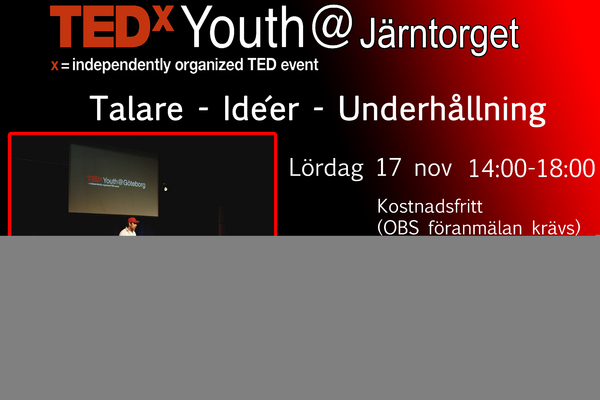 TEDxYouth@Järntorget 