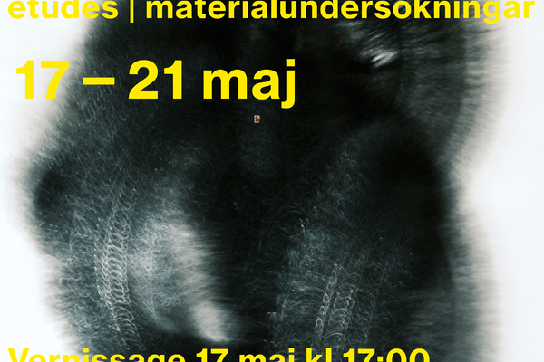 études | materialundersökningar 17—21 maj