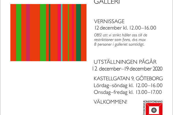 Decembersalong VALAND 2020 - Elever från Valands Konsthögskola ställer ut