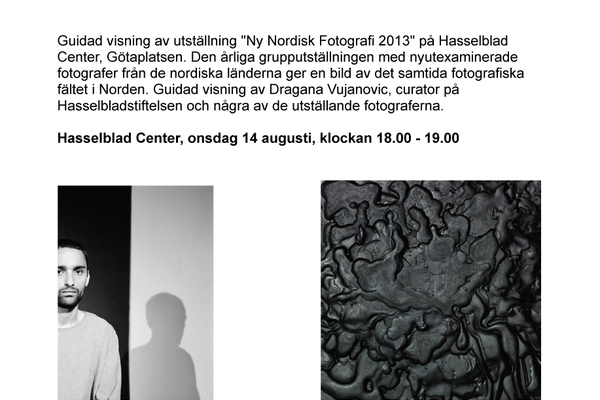 Guidad visning av utställningen "Ny Nordisk Fotografi 2013"