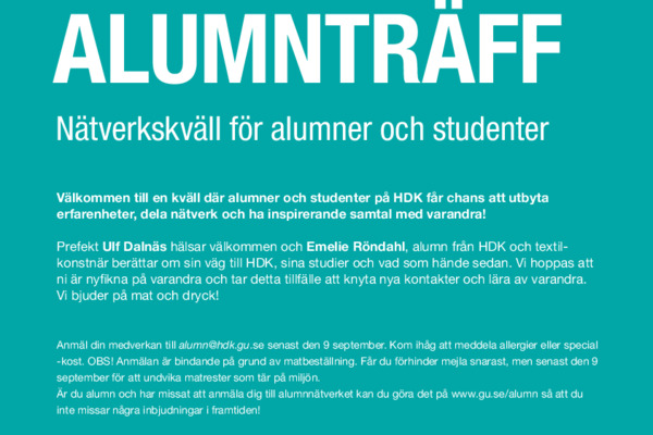 Alumnträff på HDK