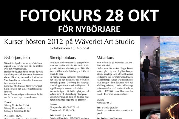 Fotokurs, Nybörjare