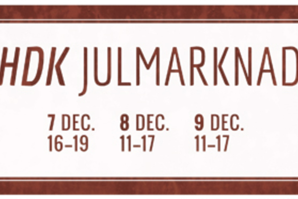Julmarknad på HDK