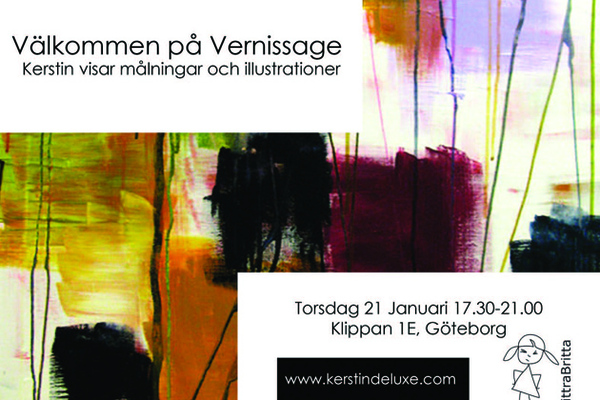 Vernissage utställning Kerstin Deluxe