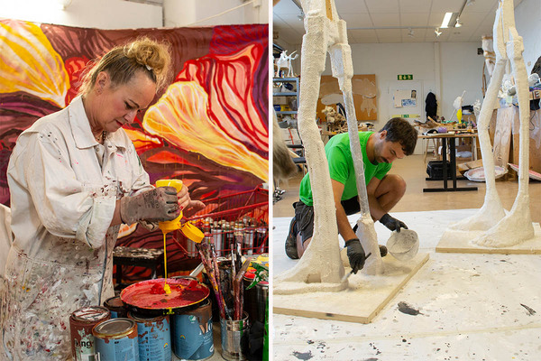 Vernissage: Camilla Boström och Olof Marsja. Stenastiftelsens kulturstipendium 2023