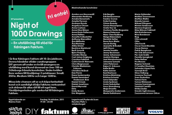 Night of 1000 drawings