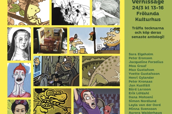 Serieateljéns vårutställning. Vernissage 24 mars