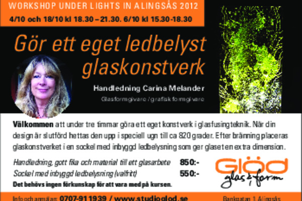 Gör en egen  LED-belyst glasbild