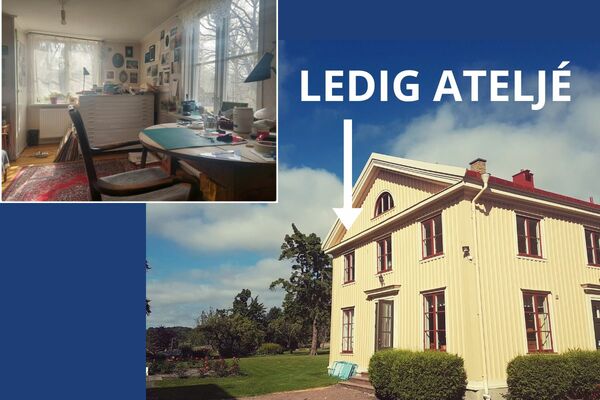 Egen ateljé i grön oas, endast 1900 kr/månad