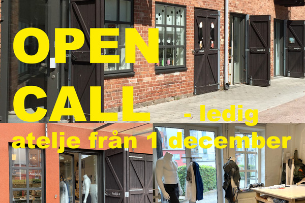 OPEN CALL - atelje i alingsås