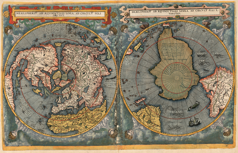 Cornelis De Jodes verdenskart, 1593. Bild:  Nasjonalbiblioteket/fFlickr The Commons