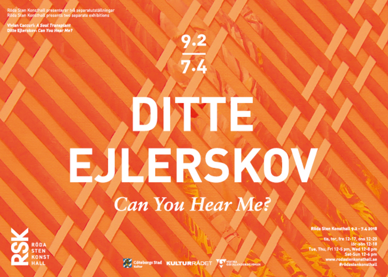 Ditte Ejlerskov - Can You Hear Me? Separatutställning på Röda Sten Konsthall