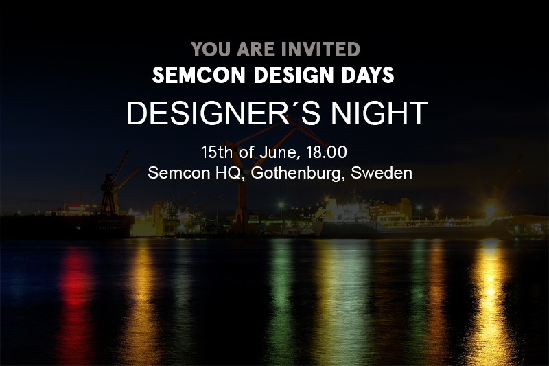 SEMCON DESIGN DAYS 2016 - DESIGNER´S NIGHT -