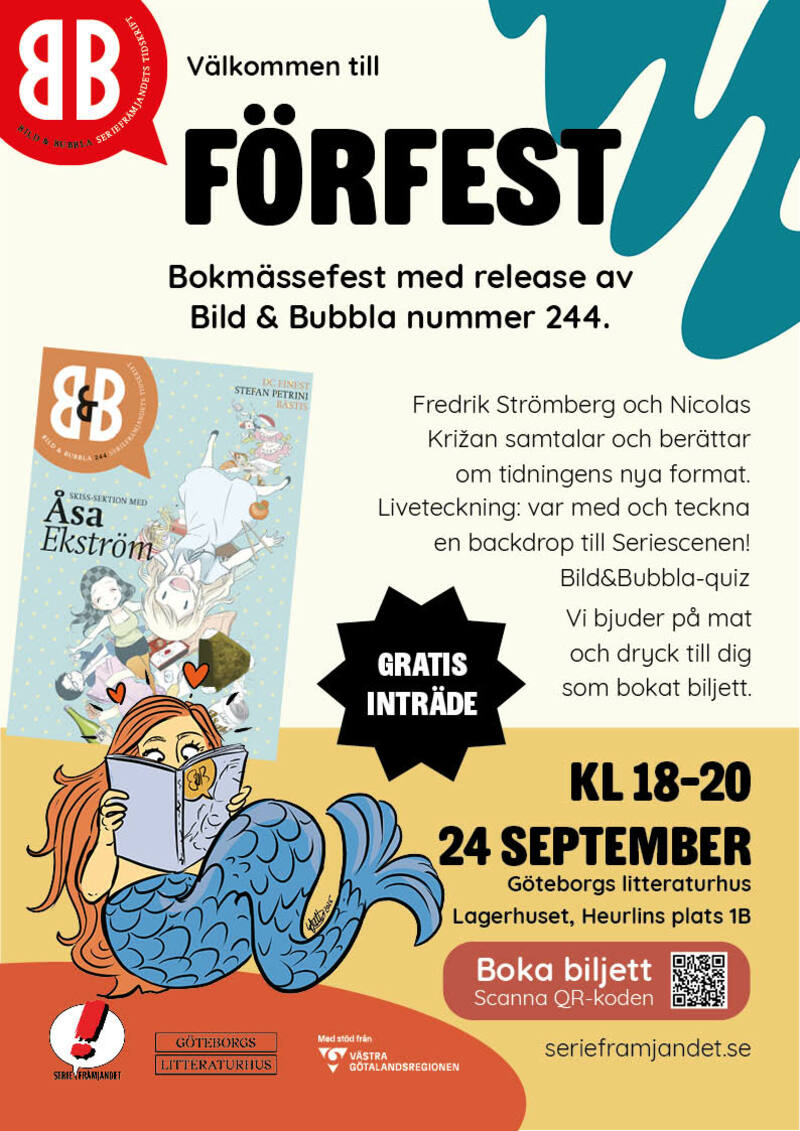Release av Bild & Bubbla + Bokmässeförfest