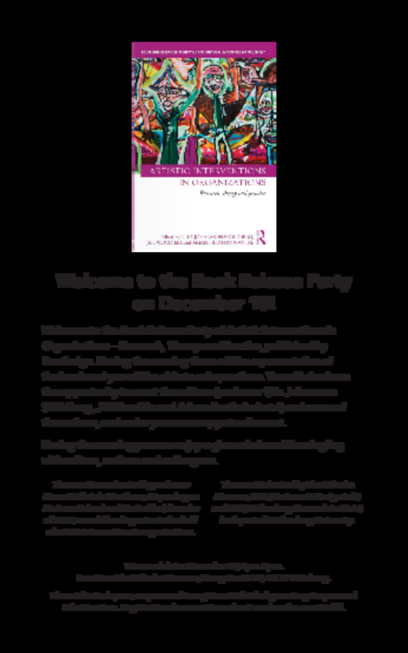 Artistic Interventions: Book release party at Röhsska