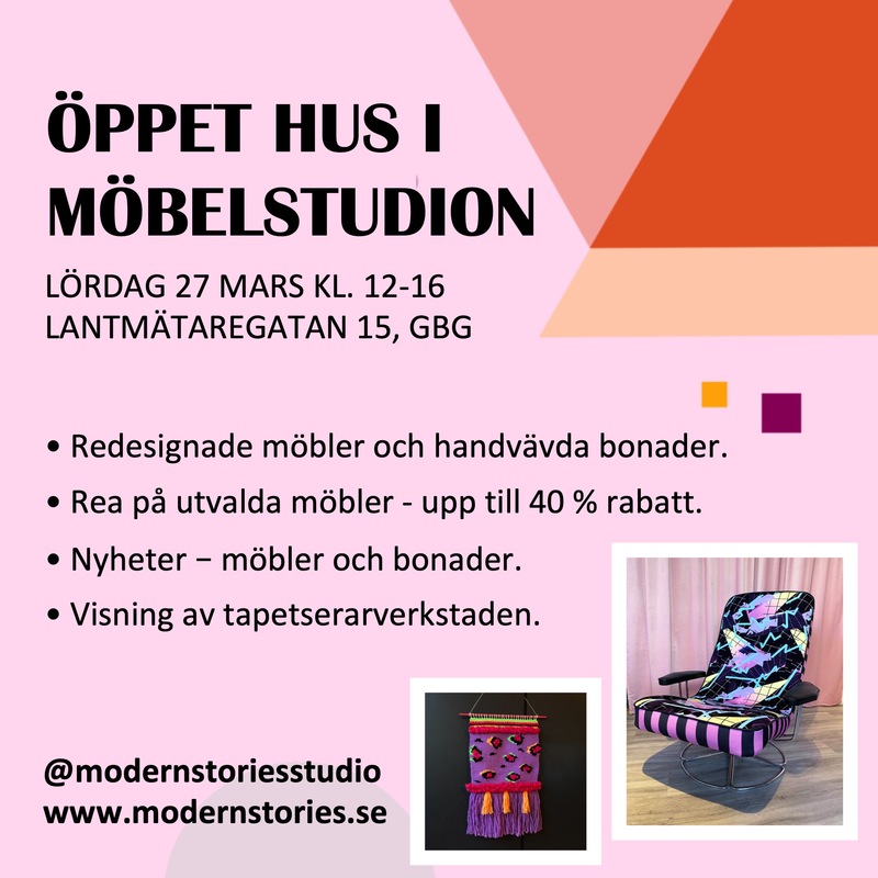 Öppet hus på Moderns Stories Möbelstudio