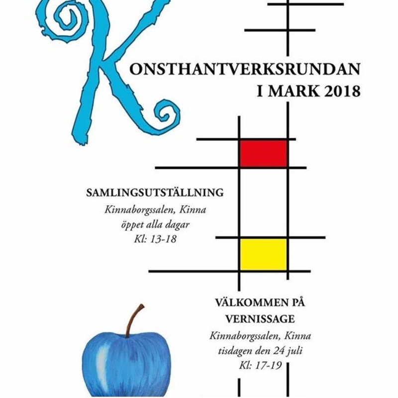 Vernissage samlingsutställning Konsthantverksrundan i Mark