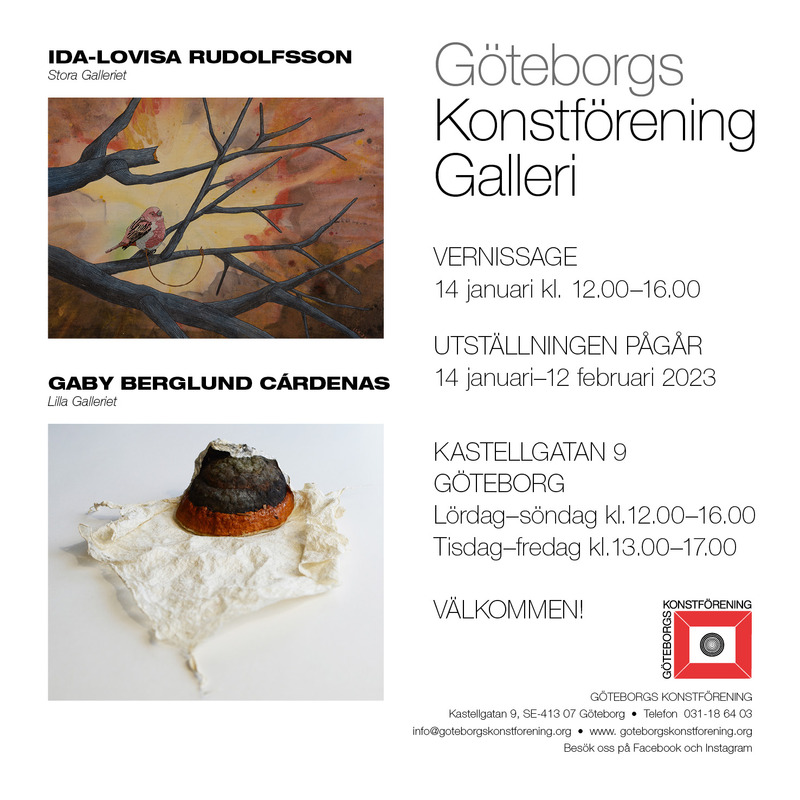 Vernissage Ida-Lovisa Rudolfsson och Gaby Berglund Cárdenas