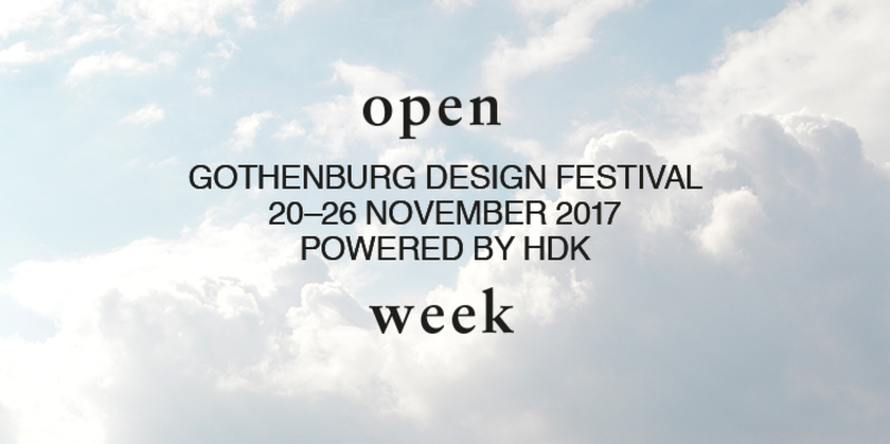 OPEN WEEK - Gothenburg Design Festival