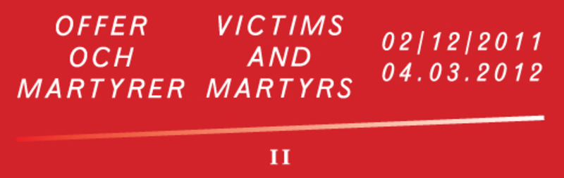 Vernissage Offer och martyrer