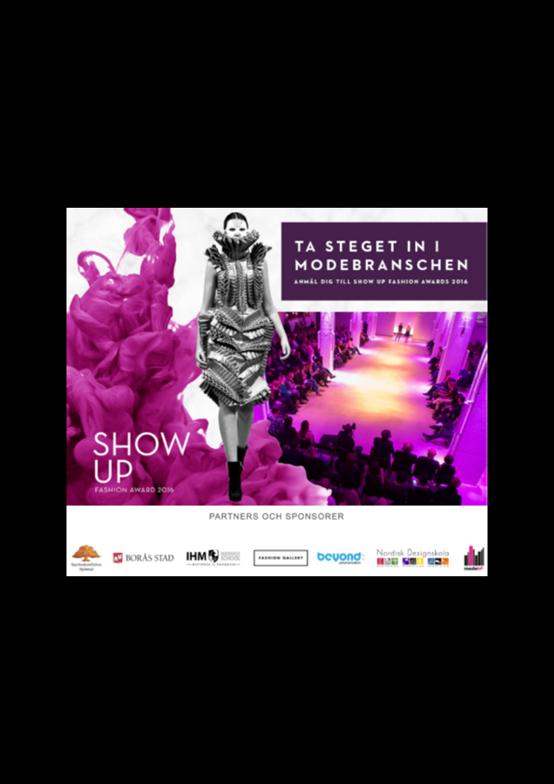 Show Up Fashion Award 2016 - finalkväll