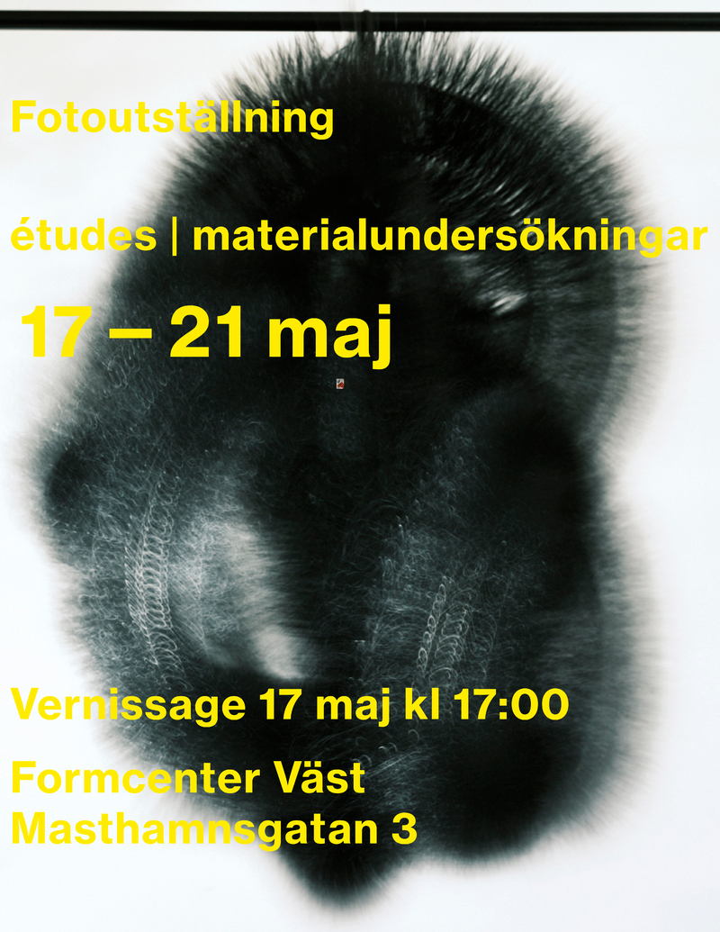 études | materialundersökningar 17—21 maj