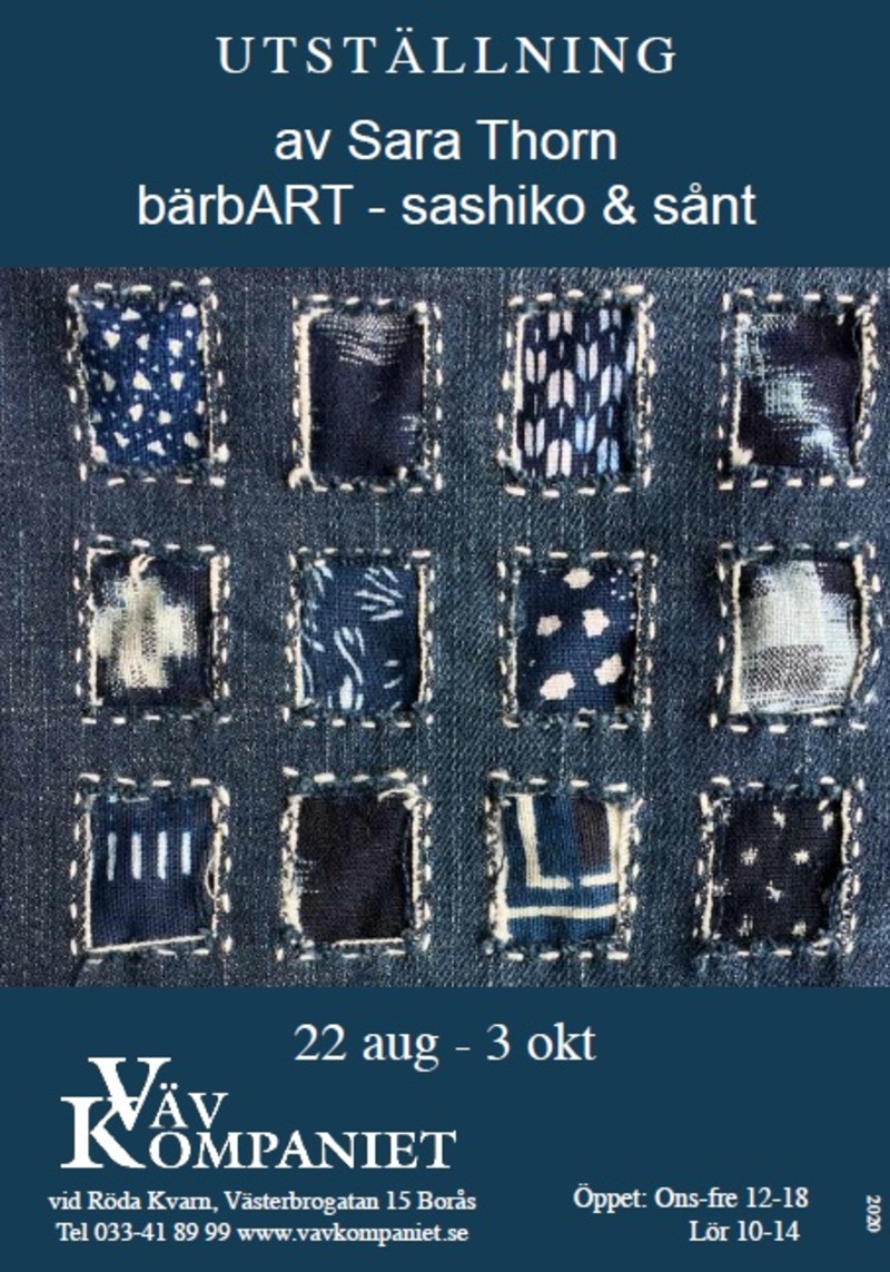 Utställning: bärbART - sashiko & sånt