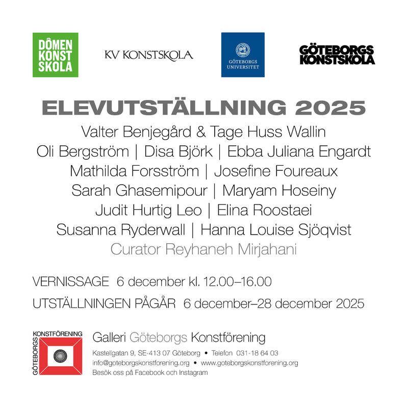 Vernissage Elevutställning 2025