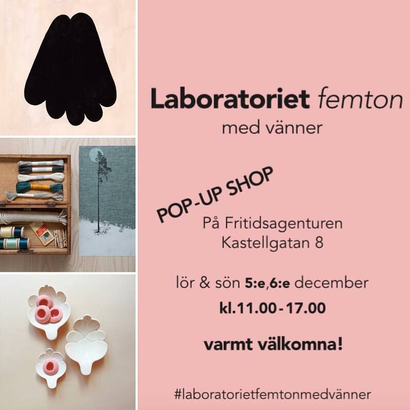 Laboratoriet femton med vänner POP-UP SHOP