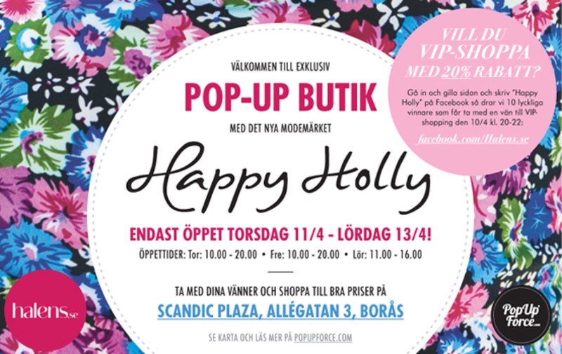 Happy Holly lansering och exklusiv pop-up butik