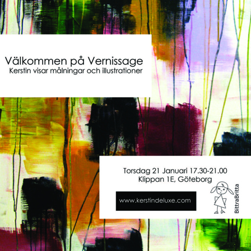 Vernissage utställning Kerstin Deluxe