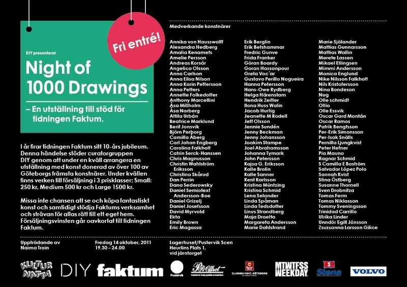Night of 1000 drawings